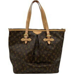 Louis Vuitton Monogram Bag Brown Palermo Shoulder
